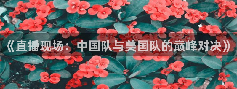 《直播现场：中国队与美国队的巅峰对决》